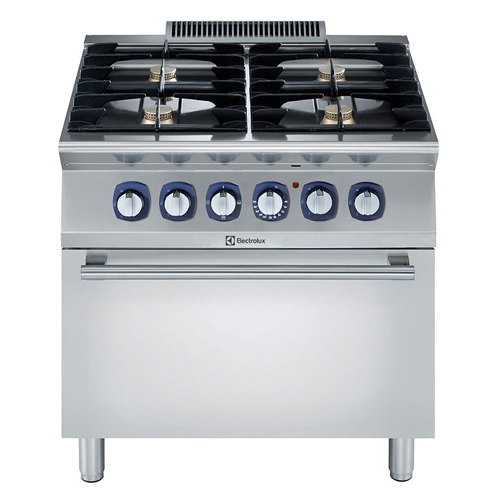 Cucina gas 4 fuochi + Forno elettrico Electrolux - Dimensioni 800x730x850  mm - CB Food Service S.r.l.