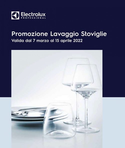 Promo Lavaggio Stoviglie Electrolux Professional