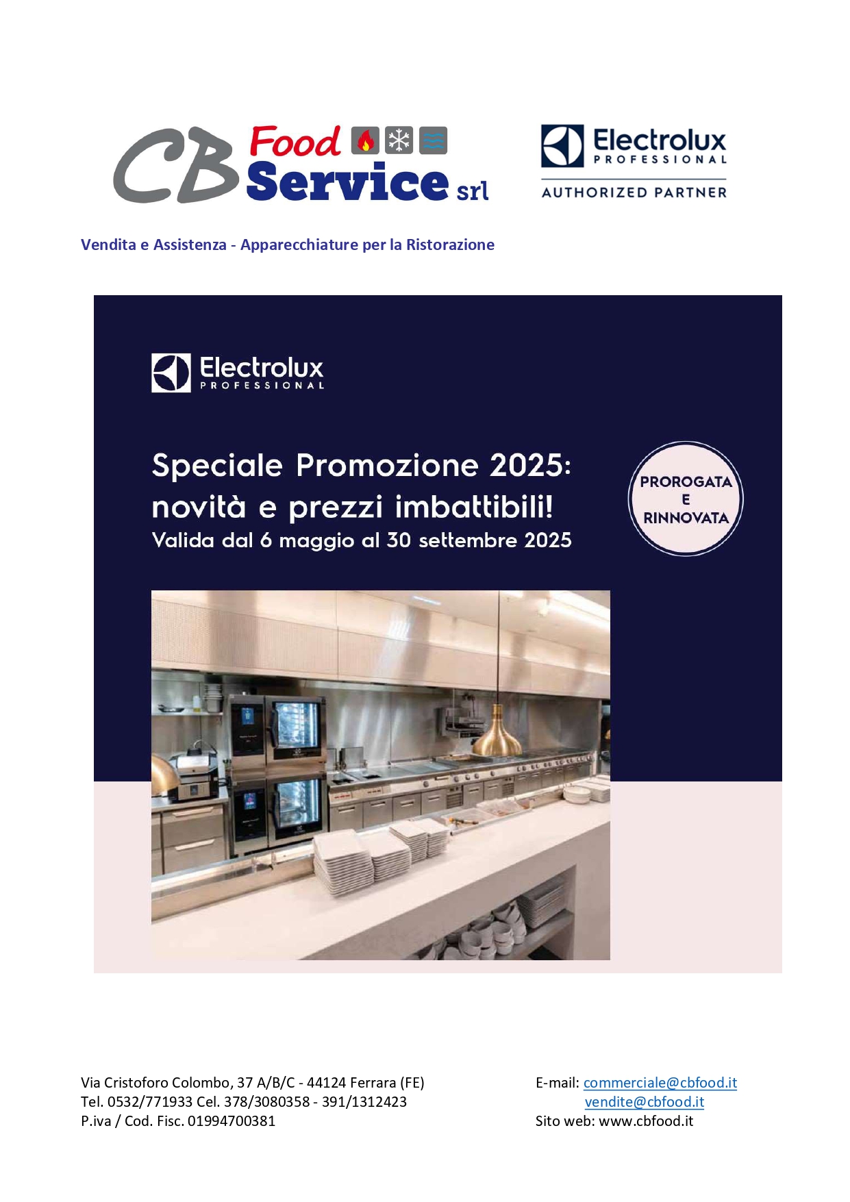 Speciale Promozione 2025 Electrolux Professional