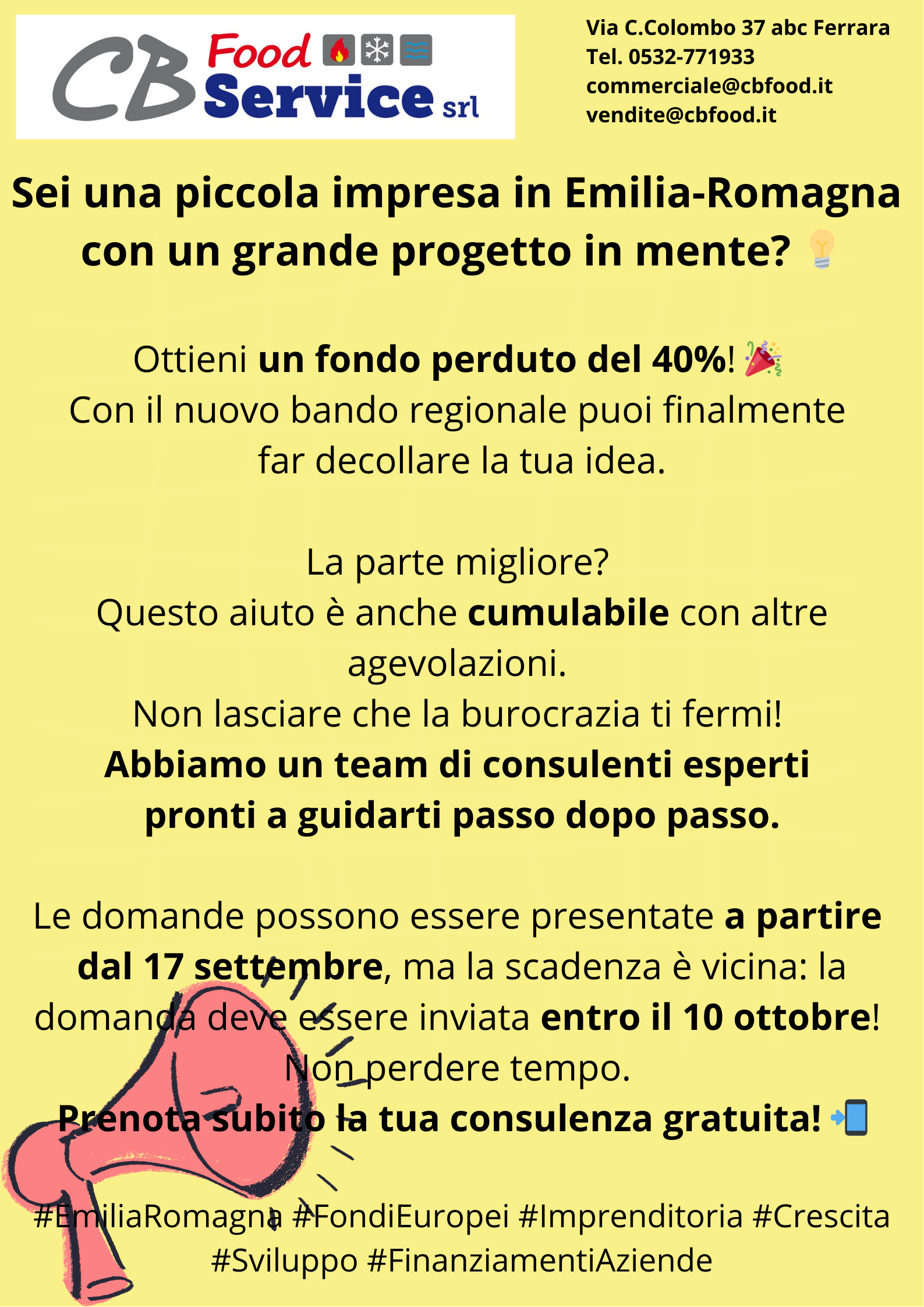 BANDO EMILIA ROMAGNA – Piccole Imprese per il Territorio